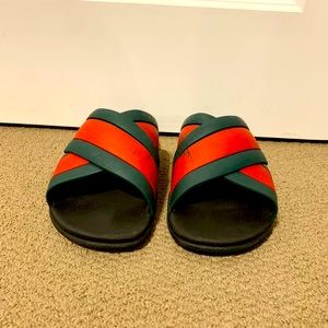 Authentic Gucci rubber slides